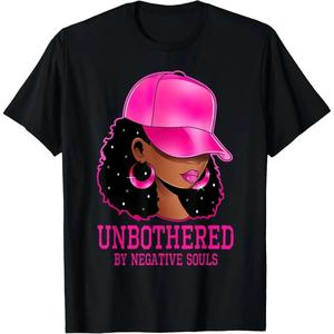 Maglietta da donna afroamericana Afro <span class=keywords><strong>Queen</strong></span> Sassy Black Woman Unbothered, magliette in stile vintage per donne e ragazze - Product Image 1
