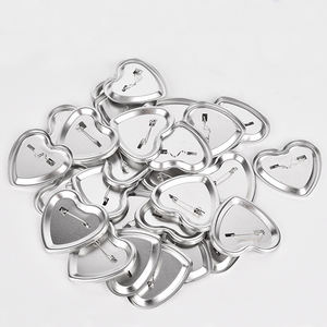 Caliente especial forma de corazón botón Pin insignias Kit brillo botón insignia materia prima - Product Image 3