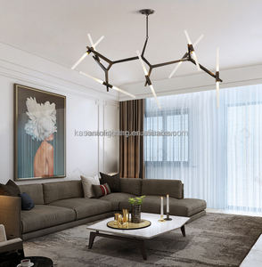 Lampadario Moderno Galaz Drzewa con Tubi di Vetro, Lampada a Sospensione Agnes Bagong Disenyo Ng per Roll Hill di Medie Dimensioni - Product Image 3