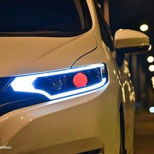 Luces de Coche, Faros Delanteros LED para Honda GK5 JAZZ FIT 2014-2020, Conjunto de Faros Delanteros con Ojos de Demonio, Lámpara de Xenón, Lente de Luz Dual - Product Image 6