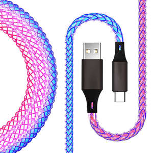 Hot Sales RGB PD20W 66W 100W Fast Charge <b>Cable</b> LED Iridescence Flowing <b>USB</b> <b>Cable</b> Type C Charger Data <b>Cable</b> - Product Image 5