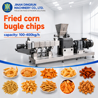 Machines extrudeuses automatiques de chips de maïs frites avec ligne de production de snacks croustillants de haute qualité