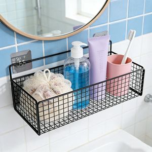 Étagère de rangement murale en métal, 36 cm, noire, sans perçage, pour salle de bain, cuisine, chambre à coucher - Product Image 3