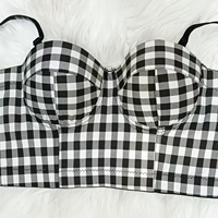 Meilleures ventes : Haut de soutien-gorge corset bustier pour femme, tendance, brillant, sexy, push-up, réglable, grande taille, avec bretelles