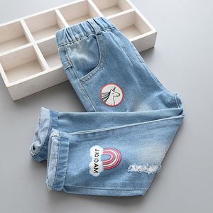Jeans de Marca Famosa para Niños, Jeans Lisos al por Mayor, Jeans para Bebés y Niñas de Fabricante Chino - Product Image 2