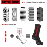 Chaussettes de football antidérapantes personnalisées avec logo, en spandex, pour hommes, à faible MOQ, vente en gros OEM, fabricant de chaussettes de football antidérapantes sur mesure
