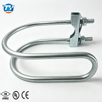 Attache de fixation rapide UTT13 homologuée FM pour barre anti-oscillation, application à angle de montage variable pour conduite d'incendie