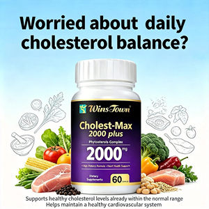 Cápsulas WinsTown Cholest Max 2000 Plus 2000mg Phytosterol Complex, Suplemento para el Colesterol, Productos Sin Gluten - Product Image 2