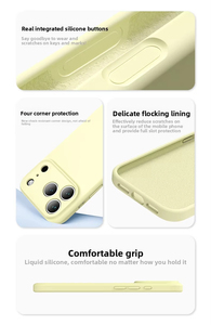 Funda Protectora para Teléfono con Protección Total de la Cámara, Silicona Líquida Real con <span class=keywords><strong>Forro</strong></span> de Microfibra, Tacto Suave y Acabado Aceitoso para <span class=keywords><strong>iPhone</strong></span> 17 Air 17 Pro Max - Product Image 3