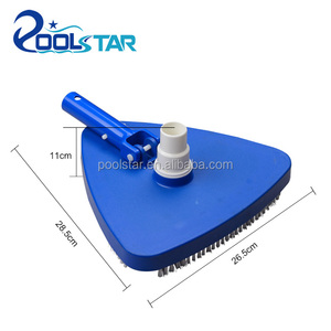 Tête d'<span class=keywords><strong>aspirateur</strong></span> <span class=keywords><strong>triangulaire</strong></span> pour piscine avec brosse latérale, nettoyeur manuel en plastique lesté pour piscines enterrées et hors sol - Product Image 3