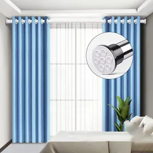 2023 Hot Selling Waterproof Cheap Adjustable Bath Shower Curtain Rod Wholesale Extendable Tension Rod Spring Loaded Curtain Rods