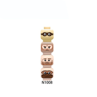 Militar ww2 mini bloques de construcción ladrillos figuras de juguete cabeza expresión facial pequeñas partículas piezas de montaje compatibles con 3626