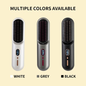 Lightweight Mini Anti-Scald Portable Negative Ion Portable Cordless <b>Hot</b> Hair Straightener Brush - Product Image 5