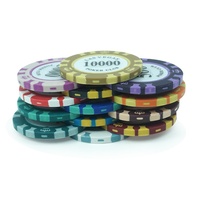 2 ton kil Poker cips 14g 40mm Las Vegas taçlar Casino Poker kulübü kumar için kumarhane çipleri özel numarası çıkartmalar oyun