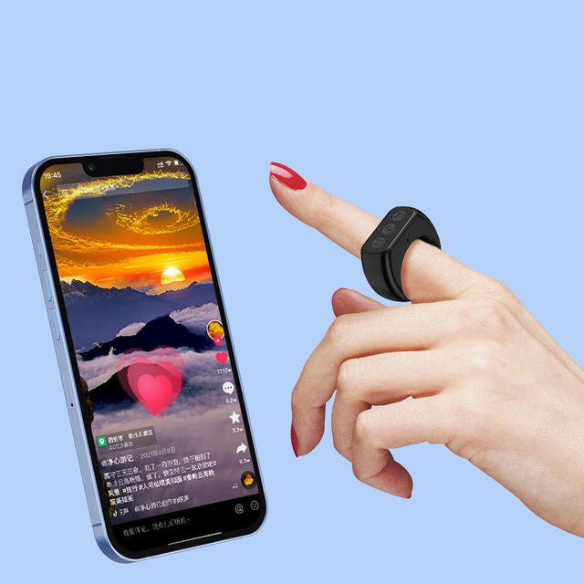 New Arrival Ring Shape Multi Function Mobile Phone Page Turner Wireless BT TIK TOK Browsing Liker Remote Control