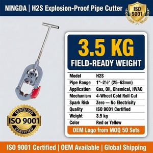 Cortador de Tuberías Articulado a Prueba de Explosiones de 1 a 2.5 Pulgadas, <span class=keywords><strong>Herramienta</strong></span> Manual de Corte en Frío sin Chispas para Reparación de Emergencia de Tuberías de Gas, OEM - Product Image 2