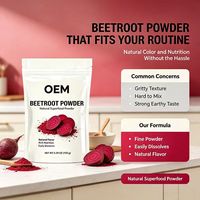 Poudre de Betterave Superaliment Naturel 150g 5.29oz Riche en Nutriments Facile à Dissoudre