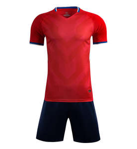 Großhandel Fußball tragen Uniform Erwachsene Sport Trikot Fußball benutzer definierte Logo und Name Fußball Trikot Herren Fußball Team Wear Sets - Product Image 5