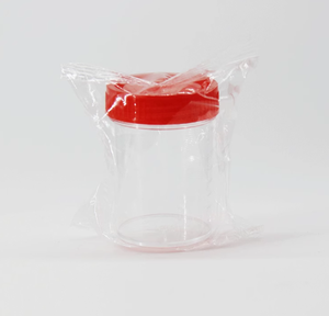 Gobelet d'urine en plastique jetable emballé individuellement avec couvercle d'échantillonnage stérile - Product Image 3