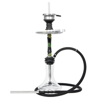 Narguilé de luxe personnalisé en verre, ensemble chicha en résine givrée avec caractéristiques sur mesure