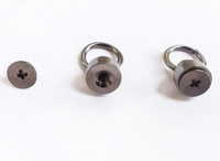 Sac à ongles en laiton, Rivet Chicago, anneau de sucette, goujon, vis pivotante, tête de poteau à bille, boutons