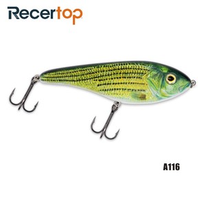 Recertop sinking hard big freshwater pike fishing lures slider jerk - Product Image 3