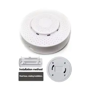 High Quality O2 Gas Sensor Detector Smart Home Security Interlinked Smoke Alarm Fire Detector Interconnect Custom ODM Support
