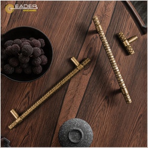 Çinko Modern Basit Lüks Bronz Vintage Dolap Kapısı ve Çekmece Kolları Mutfak Yatak Odası Şifonyer Otel Depo Dış Mekan için - Product Image 5