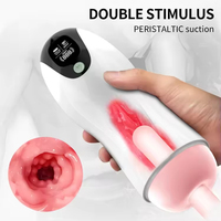 Godet Masturbateur Intelligent Entièrement Automatique pour Hommes, Produit Sexuel Adulte avec Fonctions Sonores et Vibrations Multi-Fréquences