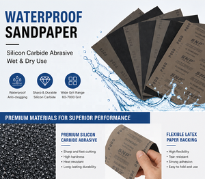 Papel de Lija P7000 con Respaldo de Látex Flexible, Papel de Lija de Carburo de Silicio Resistente al Agua, Abrasivo <span class=keywords><strong>para</strong></span> Automóviles y Plástico OEM - Product Image 4
