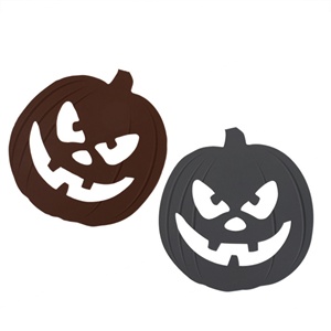 แผ่นรองแก้วกันลื่นรูปฟักทองซิลิโคนแบบกำหนดเองสำหรับงานปาร์ตี้ ทนความร้อน - Product Image 5