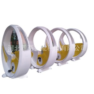 Vélo-générateur pour aire de jeux extérieure, à pédales en plastique, lumineux, avec recharge de téléphone, design écologique - Product Image 1