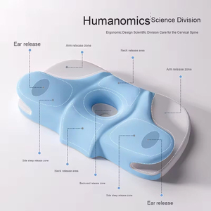 Oreiller ergonomique pour dormeurs latéraux avec trou pour le bras, oreiller en mousse à mémoire de forme pour soulager les douleurs aux épaules, <span class=keywords><strong>coussin</strong></span> de sommeil respirant - Product Image 2