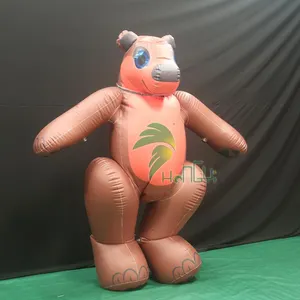Đi Bộ Inflatable gấu trang phục HongYi phù hợp với động vật bondage Inflatable không khí nhân vật trang phục