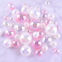 Décorations de gâteau boule transparente rose plastique Transparent boule fausse boule ornement cadeau boîte cadeau décoration