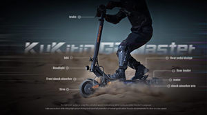 Patinete Eléctrico Plegable de Dos Ruedas con Motor Dual de 2000W, Batería de Litio, Alcance de 70km, Marco de Aleación de Aluminio, Impermeable - Product Image 4