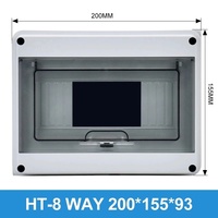 Boîtier de distribution extérieur étanche HT Chine, disjoncteur MCB, boîte de jonction en plastique, armoire de protection IP65 contre les surtensions