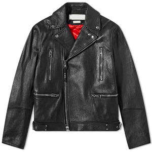 OEM personalizado negro Universidad Rocker Rider motocicleta chaqueta de cuero del motorista <span class=keywords><strong>para</strong></span> los hombres - Product Image 2