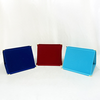 Plaque de certificat en bois de velours rouge bleu turquoise en plaqué or avec impression personnalisée Plaque de certificat de trophée en bois de velours MH-J348