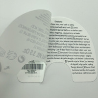 Vente en gros d'étiquettes autocollantes déchirables en plusieurs pages au format livret, étiquettes à double couche, autocollants imperméables personnalisés, 1 pièce acceptée
