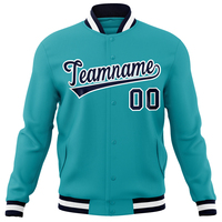 Vente en gros Personnaliser Vintage Plus Size Hommes Bomber Baseball Vestes Patches Broderie Nom Numéro Outfit
