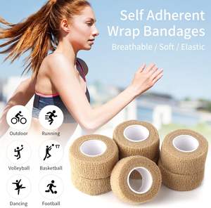 カラー包帯メーカーカスタム絆創膏無地弾性防水通気性ラップ包帯粘着性 - Product Image 6