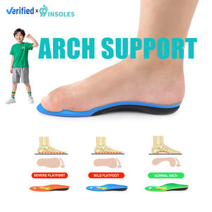 3 hauteurss de soutien de la voûte plantaire pour pieds plats légers à sévères et voûtes plantaires normales, semelles orthopédiques respirantes pour enfants - Product Image 2