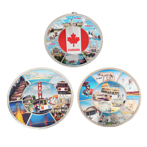 Oem/ODM lưu niệm du lịch Canada Craft trang trí tin lá <span class=keywords><strong>Santiago</strong></span> biểu tượng tùy chỉnh Rome Kim Loại Tùy chỉnh 3D tấm - Product Image 2