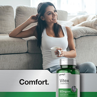 Marque privée Vitex Capsules Vitex Extrait de Graine de Chasteberry Supplément pour Femmes Santé du Sein Soulagement du Stress