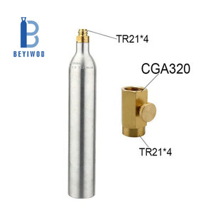 Tanque de CO2 de Aluminio AA6061 de Alta Presión de 0.6L, Aprobado por DOT-3AL, con Válvula CGA320 para Máquinas de <span class=keywords><strong>Soda</strong></span>, Mercado Norteamericano - Product Image 5