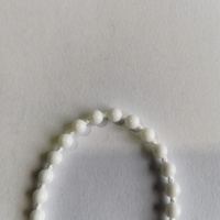 Chaîne à billes en plastique pour stores à enroulement industriels, manuelle, écologique, 4,5x6mm