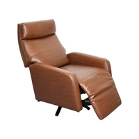 Modernes Wohnzimmer Leders essel Moderne Akzents tühle mit USB-Aufladung Heimkino-Liege sofas tuhl Single