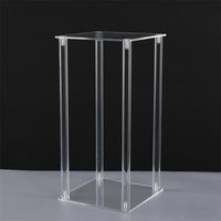 Support à fleurs en acrylique transparent, centre de table de mariage, présentoir de table principale pour la décoration d'événements et de fêtes