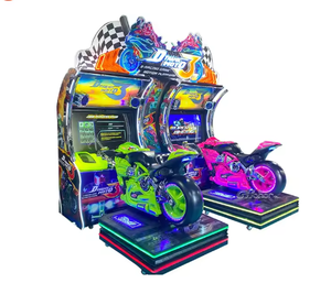 Indoor Amusement Park Coin Operated <b>Arcade</b> Racing Machine Two Player Video Simulator Motorcycle Driving Game Machine - Product Image 4